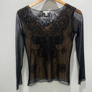 Lace top by ConradC black size small